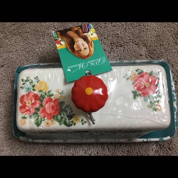 Pioneer Woman Vintage Floral Butter Dish - Picture 7 of 8